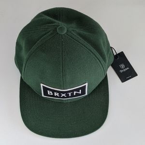 Brixton Hunter Green RIFT flat bill hat